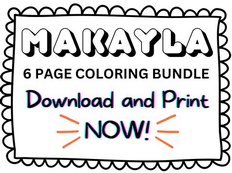 The Name Makayla Coloring Pages