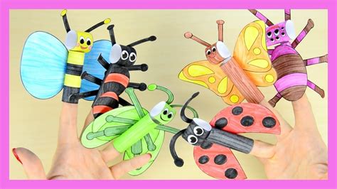 How To Make Bugs Finger Puppets Printable Templates Included