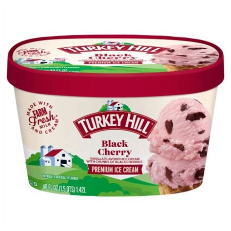 Turkey Hill Black Cherry Ice Cream 48 Fl Oz Foods Co