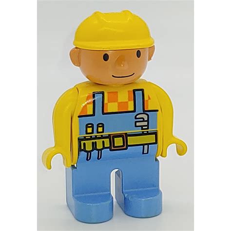 Lego Bob The Builder Avec Overalls Et Tools Duplo Figure Brick Owl