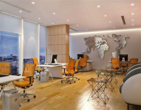 Travel Agency Office Interior On Behance Office Furniture Design