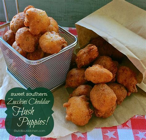 Add the egg and buttermilk and stir until combined. Sweet Southern Zucchini & Cheddar Hush Puppies - Wildflour's Cottage Kitchen