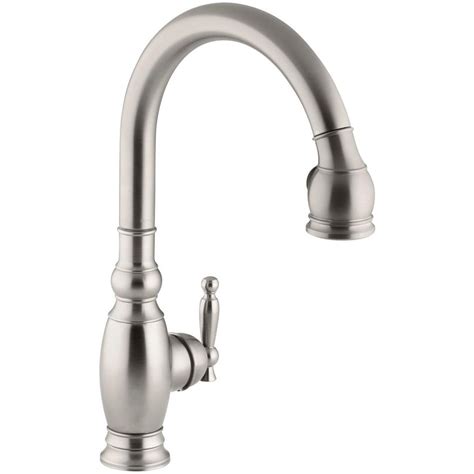 Kohler also has a really great diverse product list outside of just kitchen faucets, so if you ever find yourself in love with a particular kohler product, it doesn't have to stop there. KOHLER Vinnata Single-Handle Pull-Down Sprayer Kitchen ...