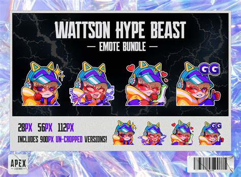 Buy Wattson Hype Beast Apex Legends Chibi Emotes For Twitch Online In India Etsy