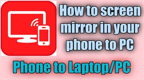 100 Working How To Screen Mirror Your Phone To Laptoppc Using