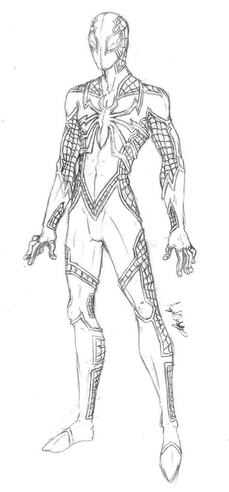 Spider Man Fusion Sketch Spiderman Black Art Pictures Man Sketch
