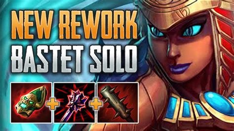 The Rework Is Here Bastet Solo Gameplay Smite Conquest Youtube