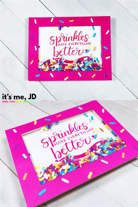 Shaker cards are fun and easy to make. How to Make A Sprinkle Confetti Shaker Card