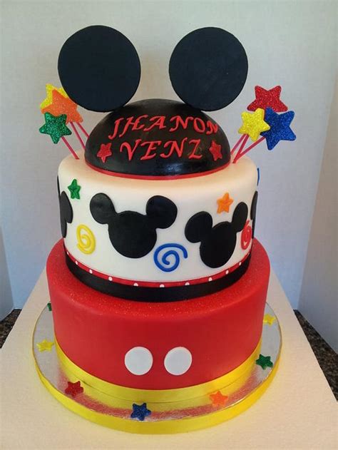 Mickey Mouse 1st Birthday Cake - Cake by JB - CakesDecor