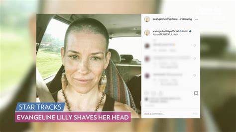 Evangeline Lilly Shaves Off All Of Her Hair See The Entire Transformation