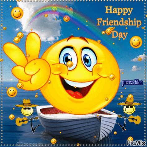 Send cute and warm ecards from our site to your friends/ family/ loved ones and infect them with contagious smiles. Friendship Day GIF Images and Pictures 2019 | FESTIVAL