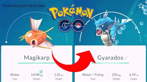 Pokemon Go 100 Magikarp Evolves Into Gyarados How To Evolve Magikarp To
