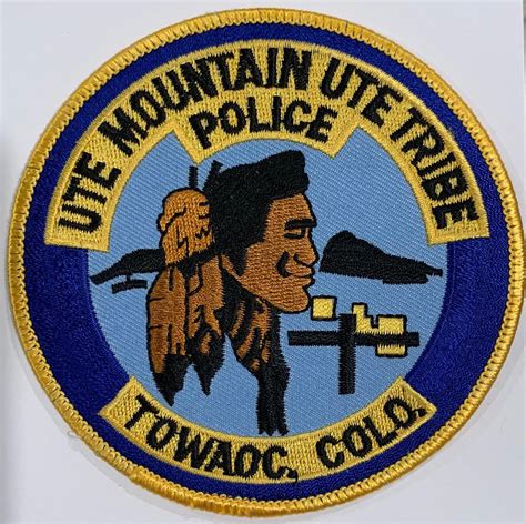 Ute Mountain Tribe Towaoc Co Tribal Pd In 2020 Police Patches Police