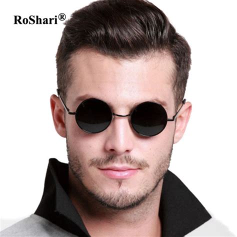 Roshari Vintage Steampunk Polarized Sunglasses Women Brand Design Men Round Blac Ebay