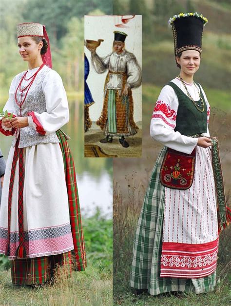 Lithuanian National Costume European Dress European Fashion Costume