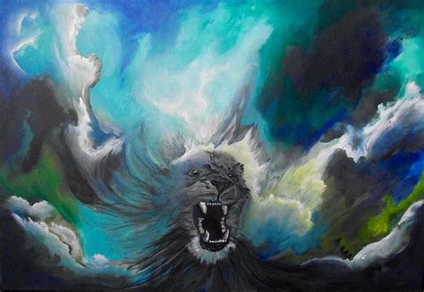 The Lion Roars Painting By Joanne Lepp