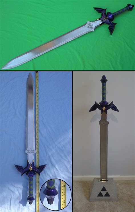 [botw] the world s most accurate master sword replica carbon steel bronze hilt gold plated