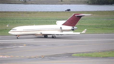 Very Rare Boeing 727 100 N311ag Landing At Pdx Youtube