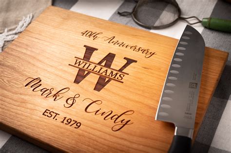 Cutting Boards Personalized 40th Anniversary T