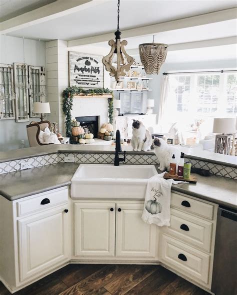 The prestige is a high gloss cast acrylic kitchen sink in a. Inexpensive Farmhouse Hacks - DIY Concrete Counters and ...