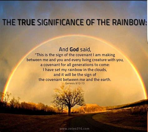 True Meaning Of Rainbow Rainbow Life Facts God