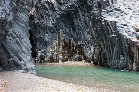 Alcantara Gorge In Italy Stock Image Image Of Tourism
