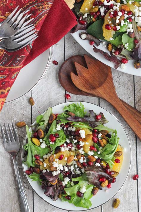Christmas Salad With Citrus Champagne Vinaigrette Two Healthy Kitchens