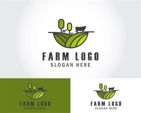 Farm Logo Creative Growth Agriculture Business Emblem Design Template