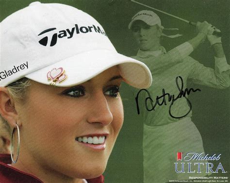 Natalie Gulbis Hand Signed 8x10 Color Photocoa Beautiful Lpga Golfer