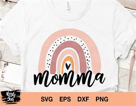 Momma Svg Mama Svg Rainbow Svg Mama Clipart Sublimation Designs