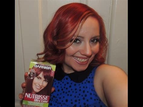 This is supposed to be auburn and it's pink/purple. Garnier Nutrisse Ultra Color: R3 Light Intense Auburn ...