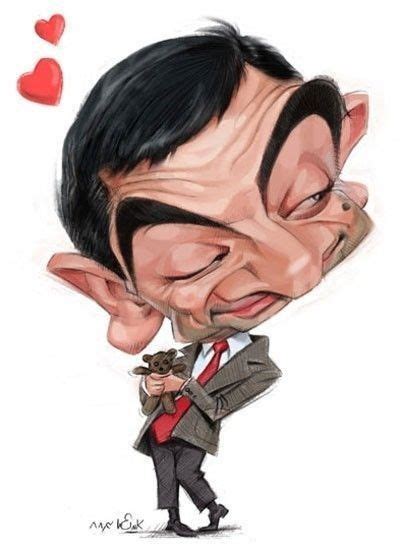 Mr Bean Aka Rowan Atkinson Caricature Celebrity Caricatures