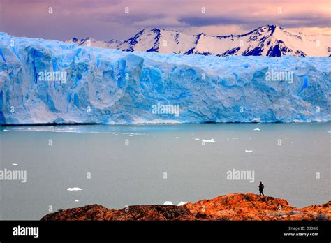 Perito Moreno Glacier Lake Argentino Santa Cruz Argentina Stock