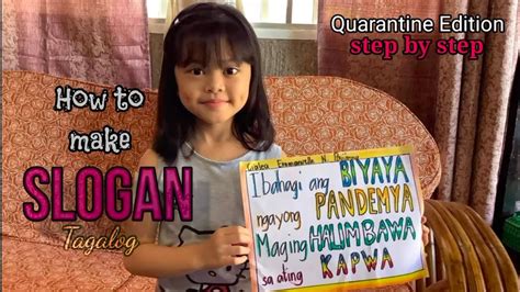 How To Make Slogan Tagalog Quarantine Slogan Contest Youtube