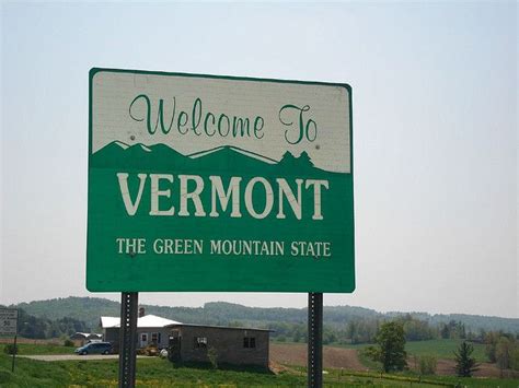 Welcome To Vermont Sign
