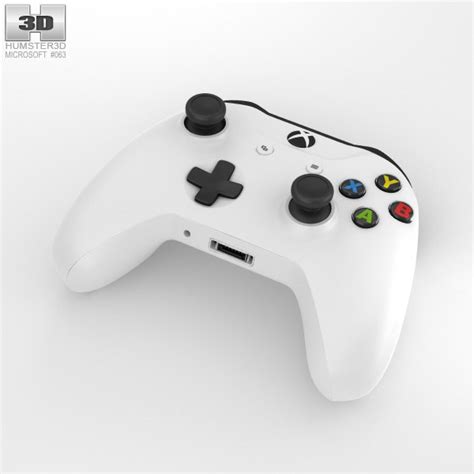 Microsoft Xbox One S Controller 3d Model Electronics On