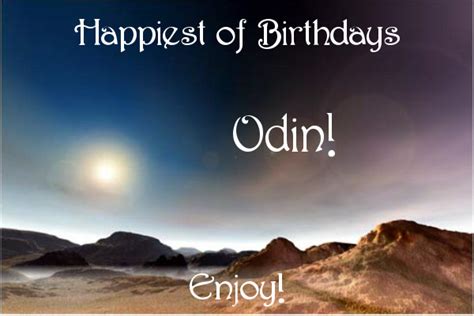 Happy Birthday Odin In The Village Pub Forum