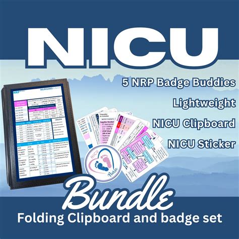 Nrp Nicu 5 Badge Bundle Clipboard Badge Buddy Neonatal Ped Etsy