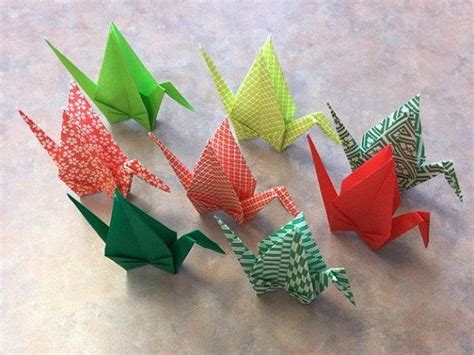 100 Small Origami Cranes 3inch 75cm Blue Origami Paper 5 Etsy