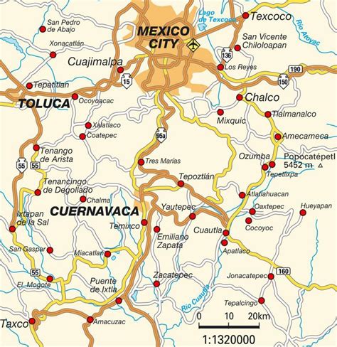 Mapa De México Df Ciudad De México Mapa México