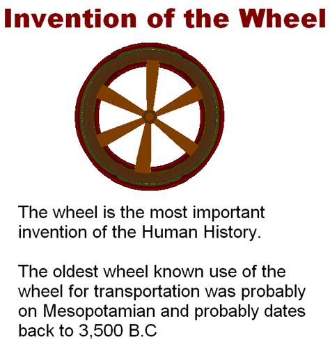 The Wheel Is The Most Important Invention Of The Human Historythe