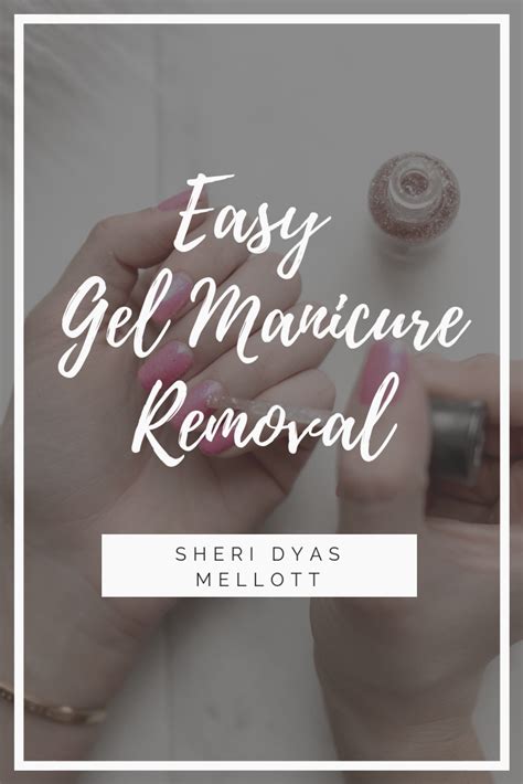 Anyway, these nail polish come in gel form, so as the name suggest. Easy Do-It-Yourself Gel Manicure Removal | Gel manicure removal, Manicure, Gel manicure