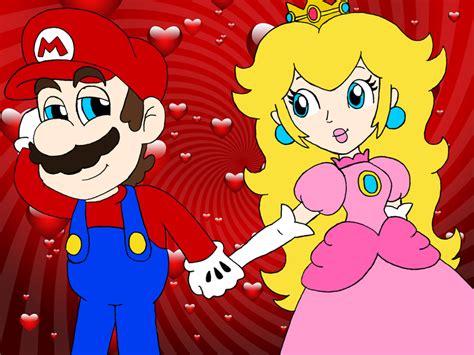 Mario And Princess Peach By Rafaelmartins On Deviantart