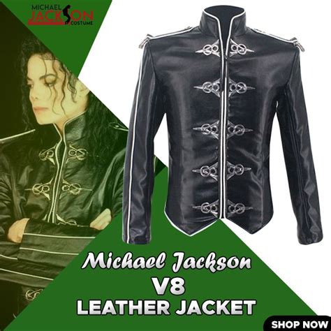 Michael Jackson V8 Leather Jacket Michael Jackson Costume Michael