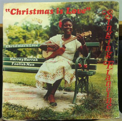 Singing Francine Christmas Is Love Vinyl Lp Album Discogs
