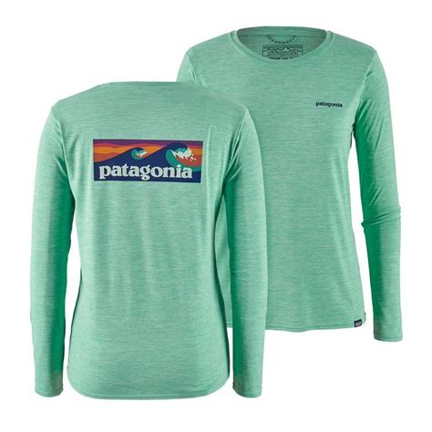 Patagonia Womens Long Sleeved Capilene Cool Daily Graphic Shirt