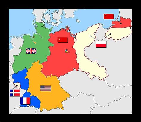 Map Of Germany Divided After Wwii Map Of World