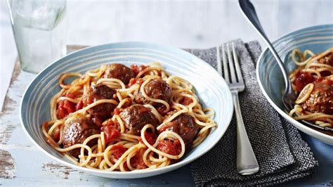 Easy Spaghetti And Meatballs Recipe Bbc Food