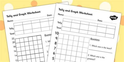 Tally And Graph Worksheet Template Tally Template Graph Ks2 Maths