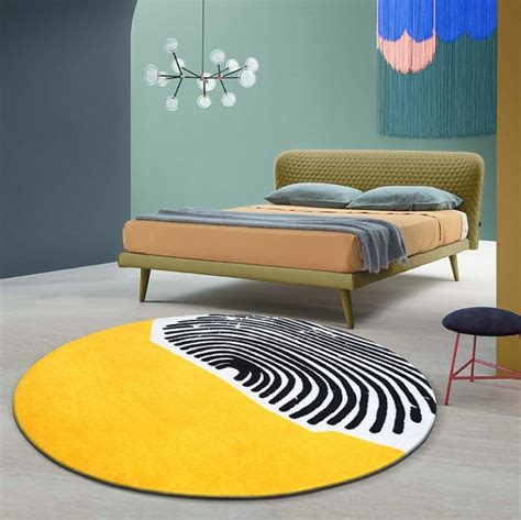 Area Round Modern Rugs Creative New Design Circle Carpets For Living